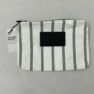 Aloha Collection Small Pouch Pinstripe Black on White